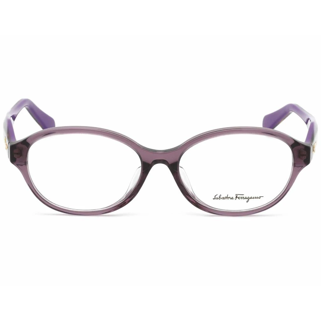 商品Salvatore Ferragamo|Salvatore Ferragamo Women's Eyeglasses - Violet Oval Plastic Frame | SF2856A 500,价格¥655,第2张图片详细描述