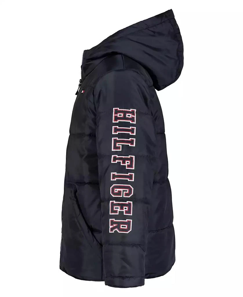 商品Tommy Hilfiger|Big Boys Hilfiger Sleeve Graphic Puffer Jacket,价格¥329,第3张图片详细描述