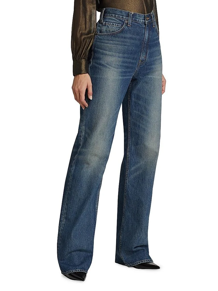 商品Nili Lotan|Mitchell High-Rise Straight-Leg Jeans,价格¥3341,第4张图片详细描述