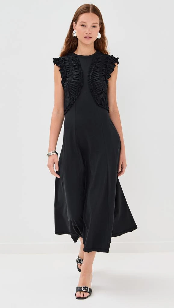商品Ulla Johnson|Shiva Sleeveless Ruffled Midi Dress,价格¥4383,第1张图片