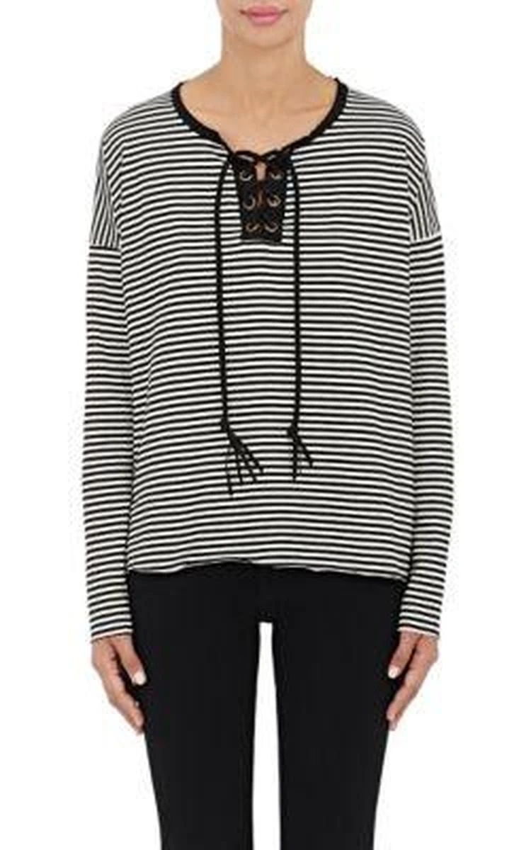 商品NSF|Striped Cotton Jersey Top,价格¥582,第1张图片