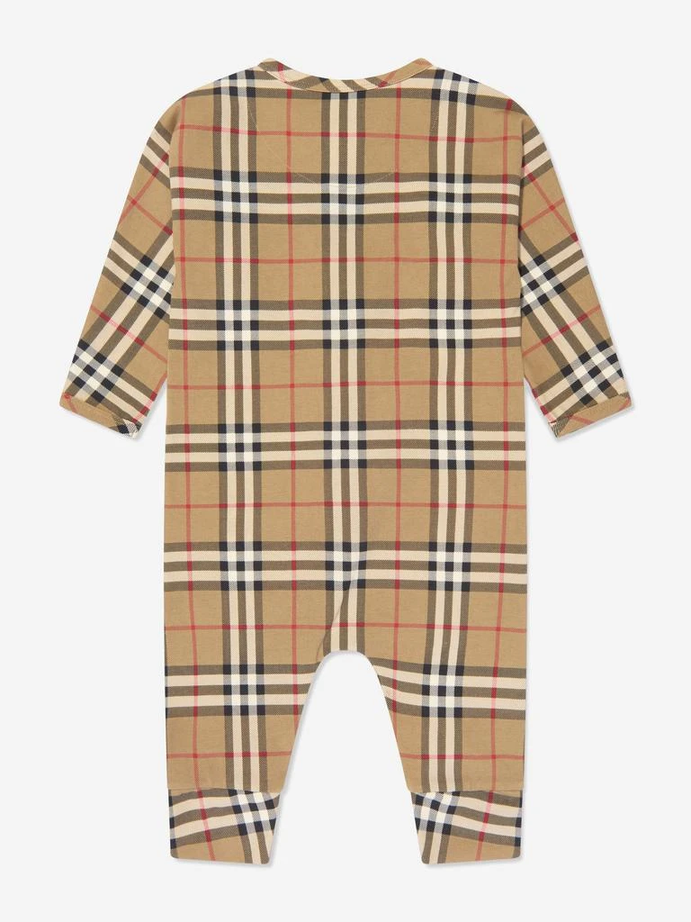 商品Burberry|Burberry Baby Claude Romper Set in Archive Beige Check,价格¥2741,第3张图片详细描述