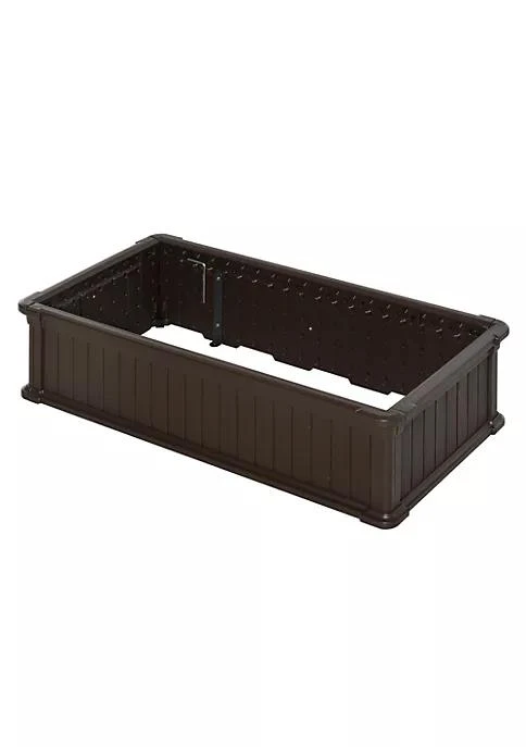 商品Outsunny|48 X 24 X 12 Raise Garden Bed Kit Planter Box Above Ground For Flowers Herb Vegetables Outdoor Garden Backyard With Easy Assembly Brown,价格¥948,第1张图片