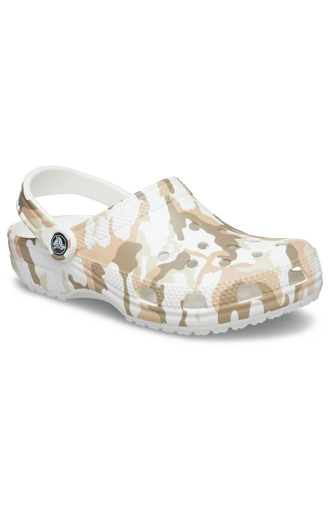 商品Crocs|Classic Printed Camo Clogs - White/Camo,价格¥174,第1张图片