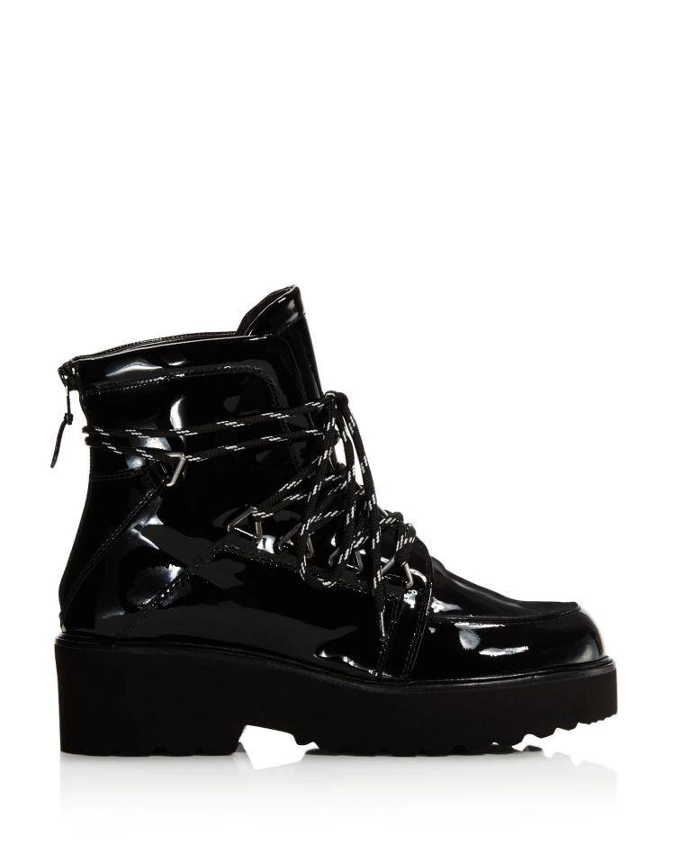 商品Stuart Weitzman|Women's Belowdeck Patent Leather Platform Lace Up Booties ,价格¥3200,第2张图片详细描述