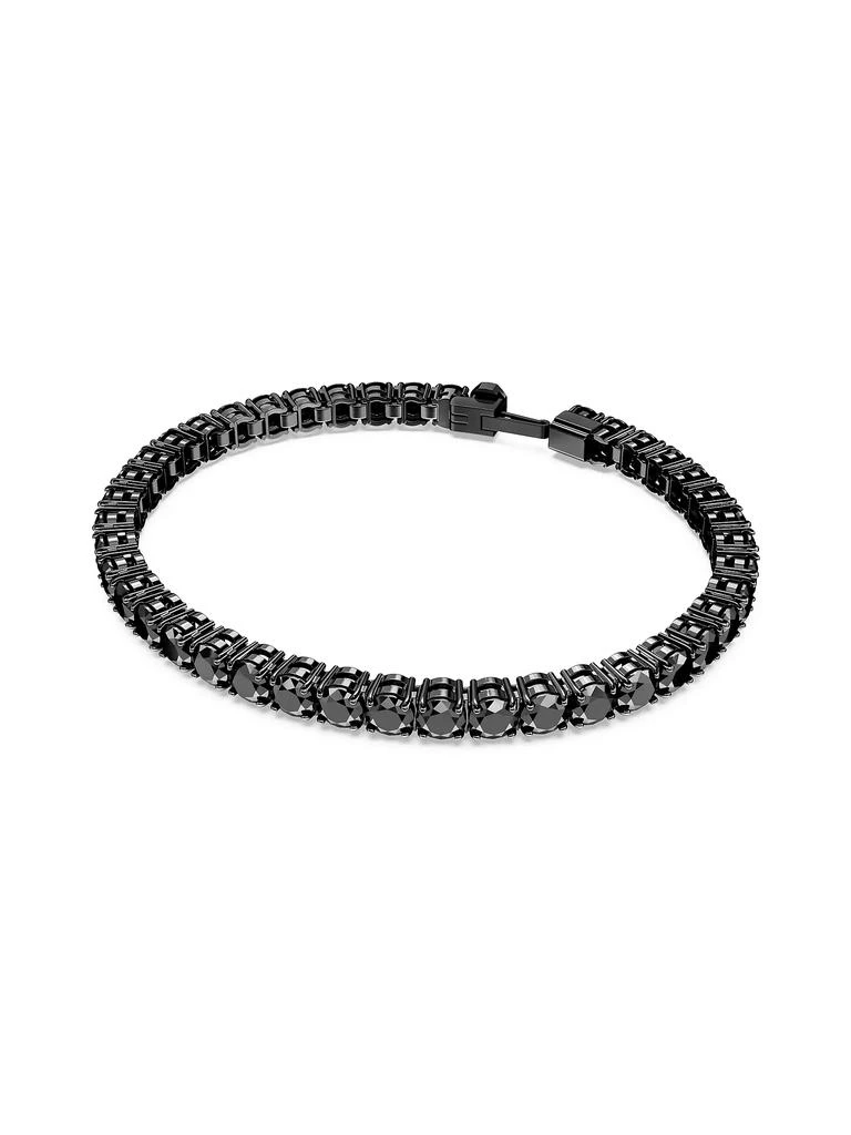 商品Swarovski|Matrix Ruthenium-Plated & Round-Cut Crystal Tennis Bracelet,价格¥1714,第1张图片