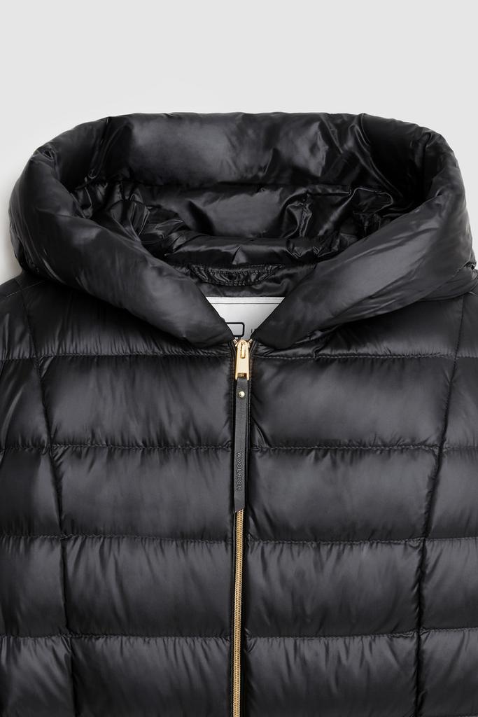 Abbie Quilted Jacket in Satin Nylon with Hood商品第8张图片规格展示