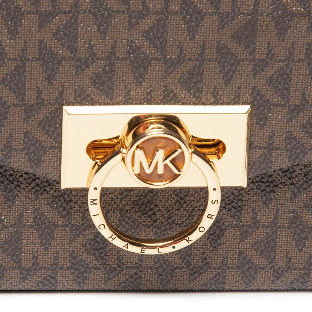 MICHAEL KORS 女士棕色经典印花超小号Hendrix单肩包 32F0G1HC0B-BRNACORN 商品