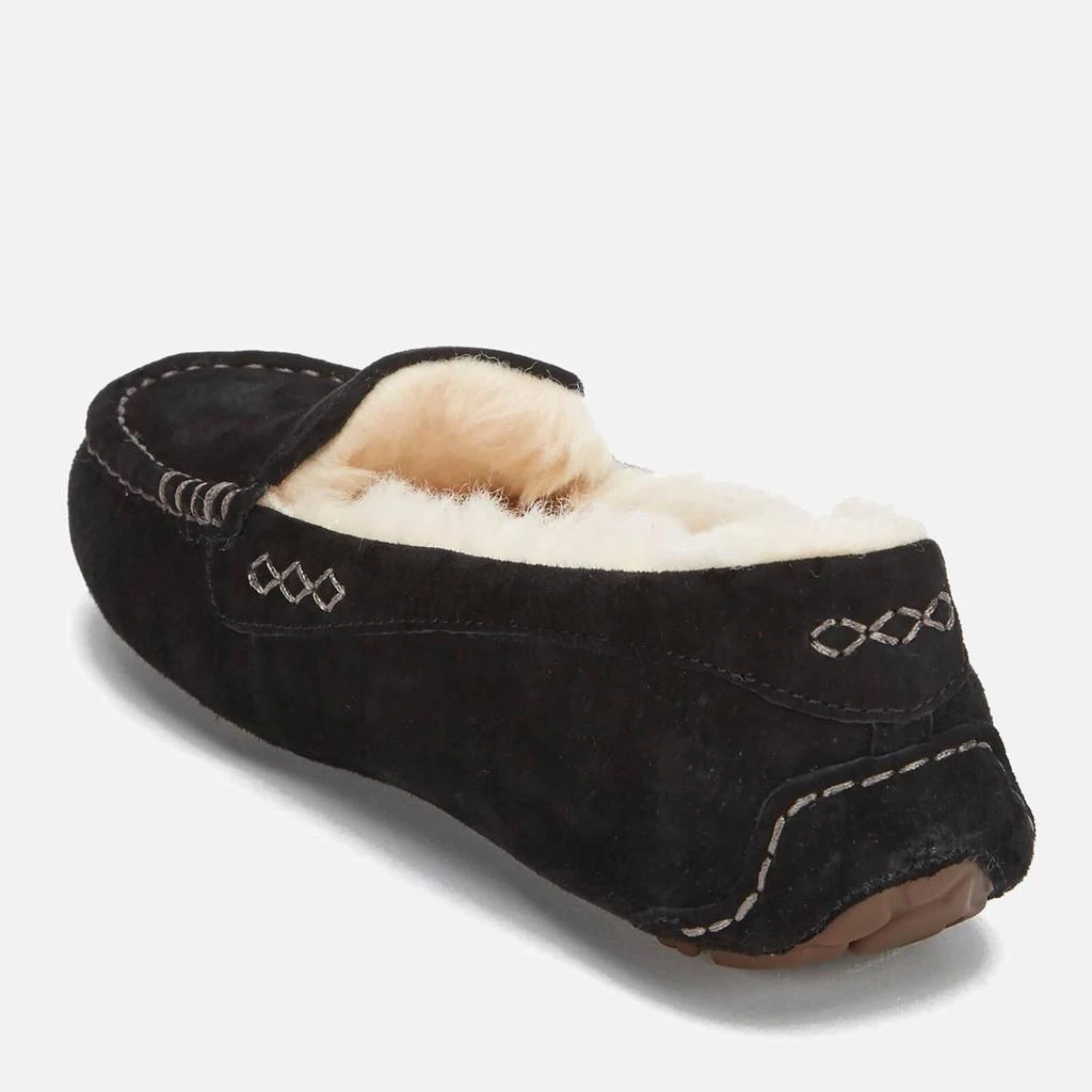 商品UGG|UGG Women's Ansley Moccasin Suede Slippers - Black,价格¥542,第4张图片详细描述