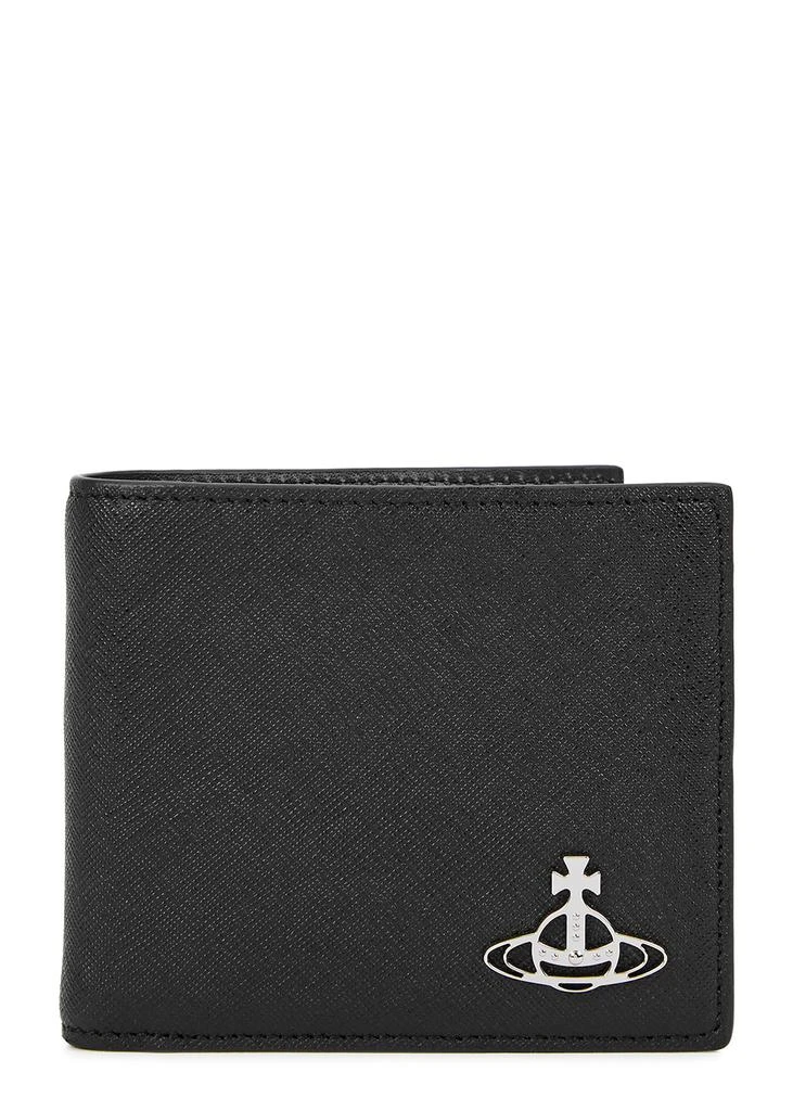 商品Vivienne Westwood|Black logo leather wallet,价格¥1383,第1张图片