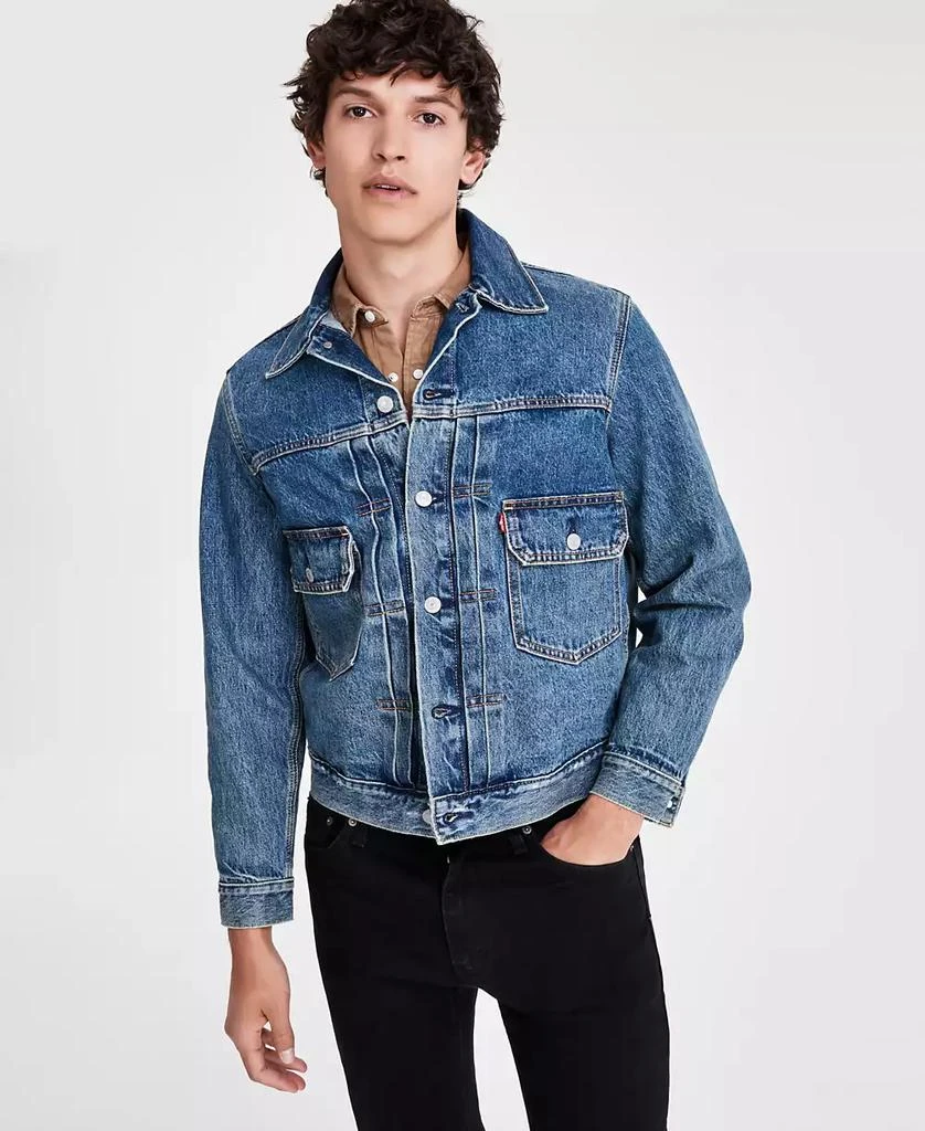 商品Levi's|Men's Type 2 Relaxed-Fit Denim Trucker Jacket,价格¥476,第3张图片详细描述