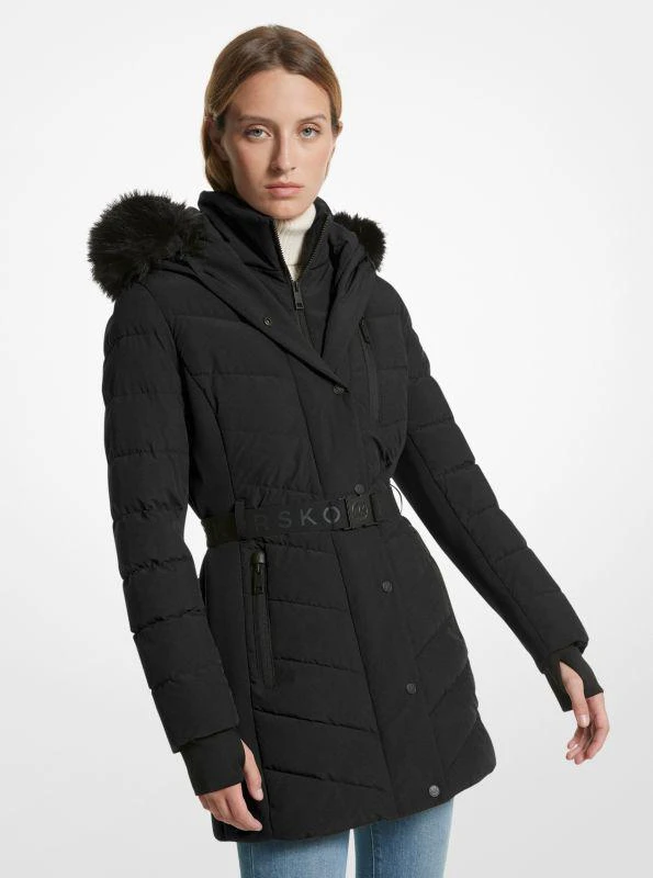 商品Michael Kors|Faux Fur Trim Quilted Puffer Coat,价格¥1208,第1张图片