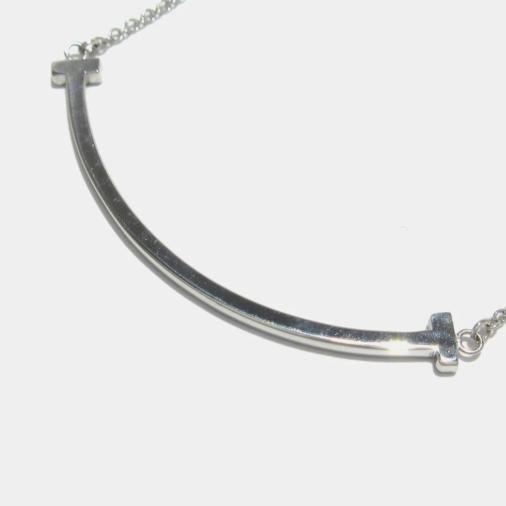 商品[二手商品] Tiffany & Co.|Tiffany & Co. 18K White Gold Small T Smile Necklace,价格¥9604,第2张图片详细描述