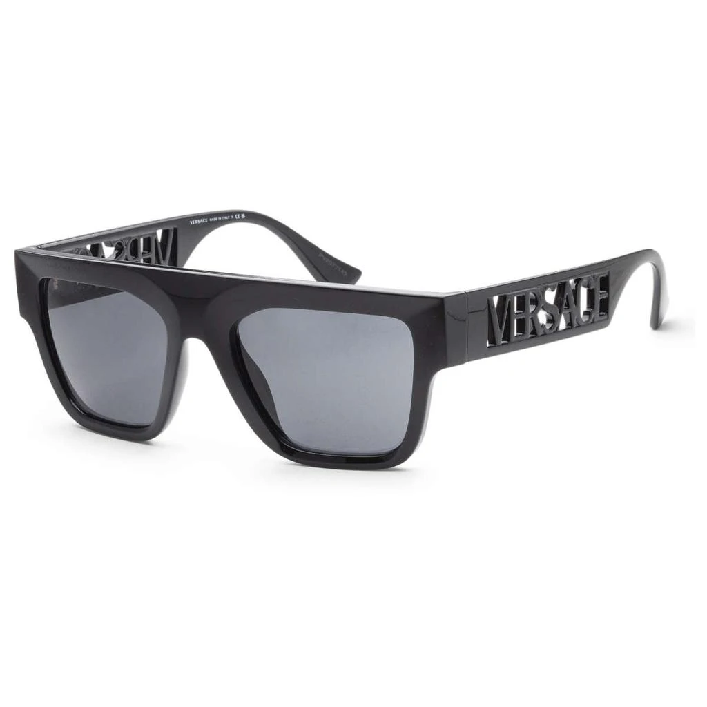 商品Versace|Versace 黑色 长方形 太阳镜,价格¥822,第1张图片