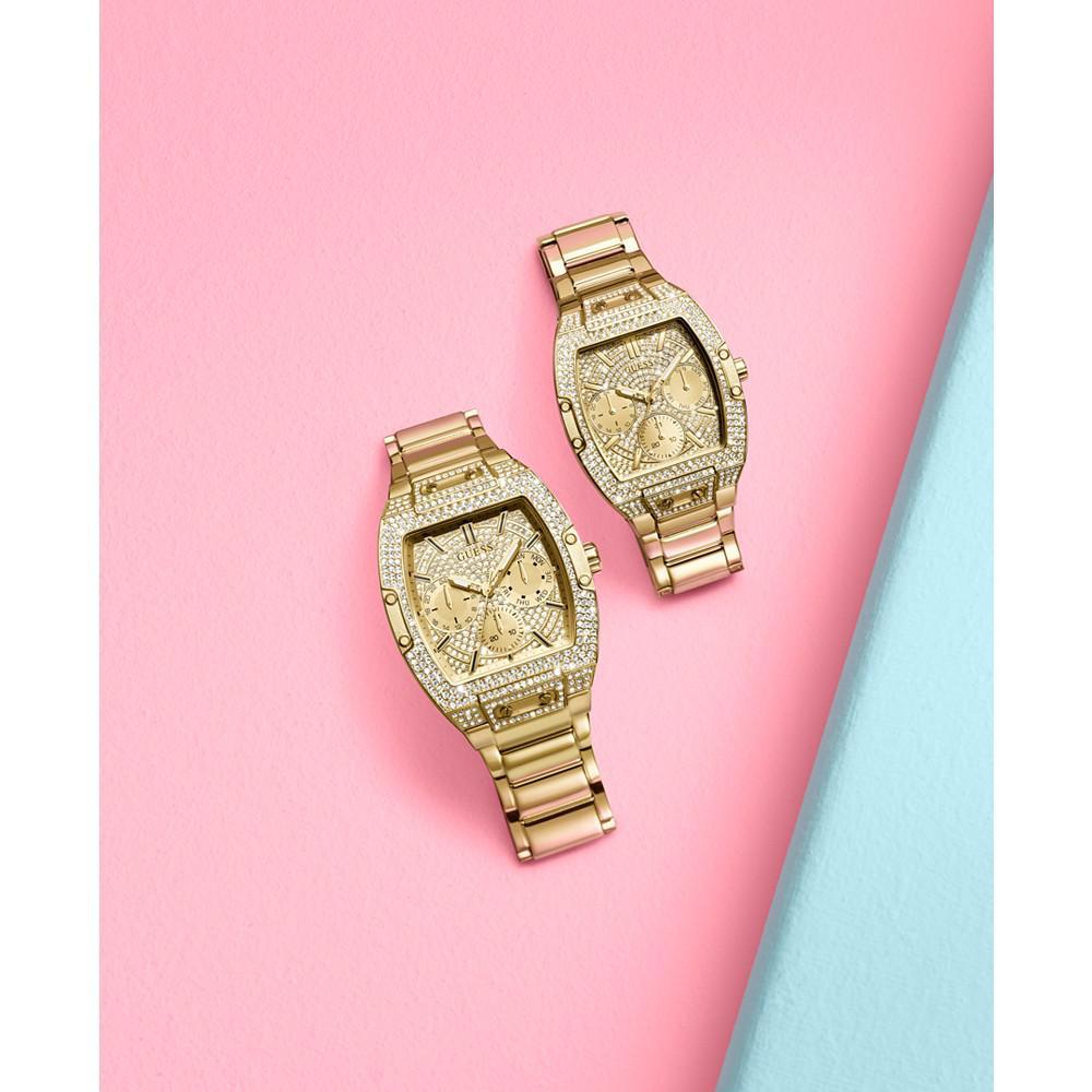 商品GUESS|Women's Gold-Tone Stainless Steel Bracelet Watch 38mm,价格¥1267,第7张图片详细描述