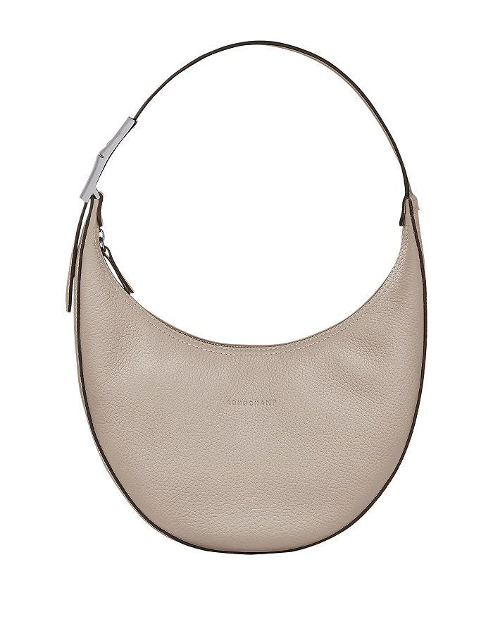 商品Longchamp|Roseau Medium Half Moon Leather Shoulder Bag,价格¥2714,第1张图片