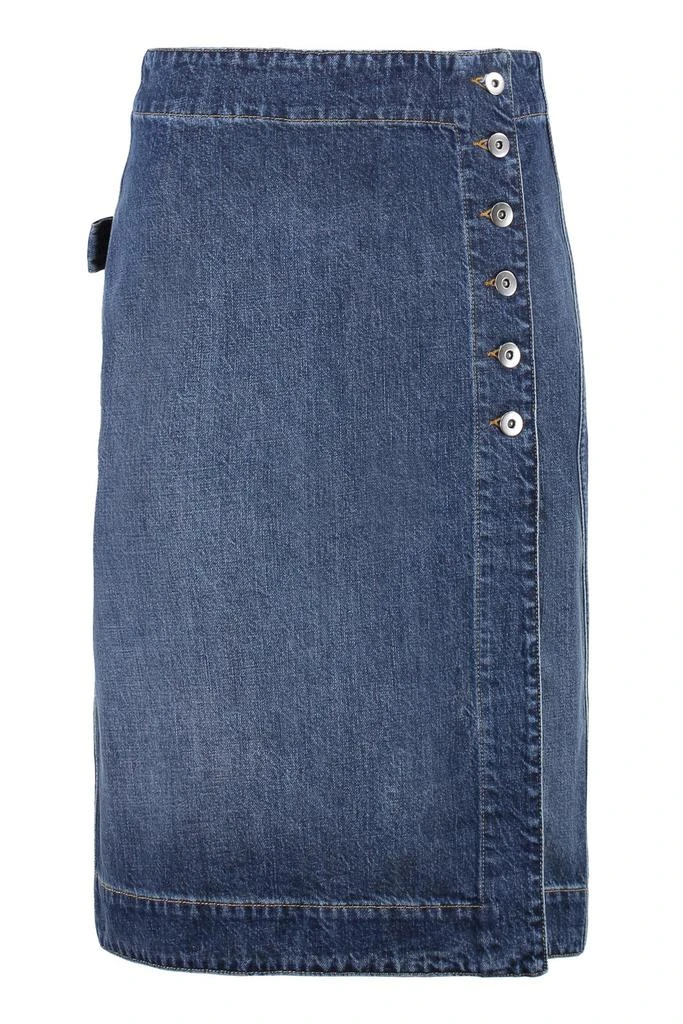 商品Bottega Veneta|Bottega Veneta Buttoned Denim Skirt,价格¥5673,第1张图片