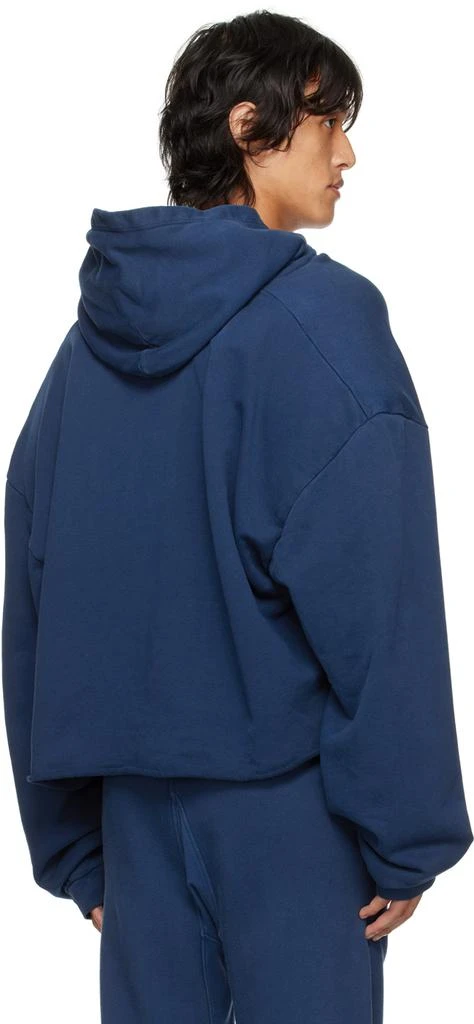 商品GREG ROSS|SSENSE Exclusive Navy V-Neck Hoodie,价格¥1816,第3张图片详细描述