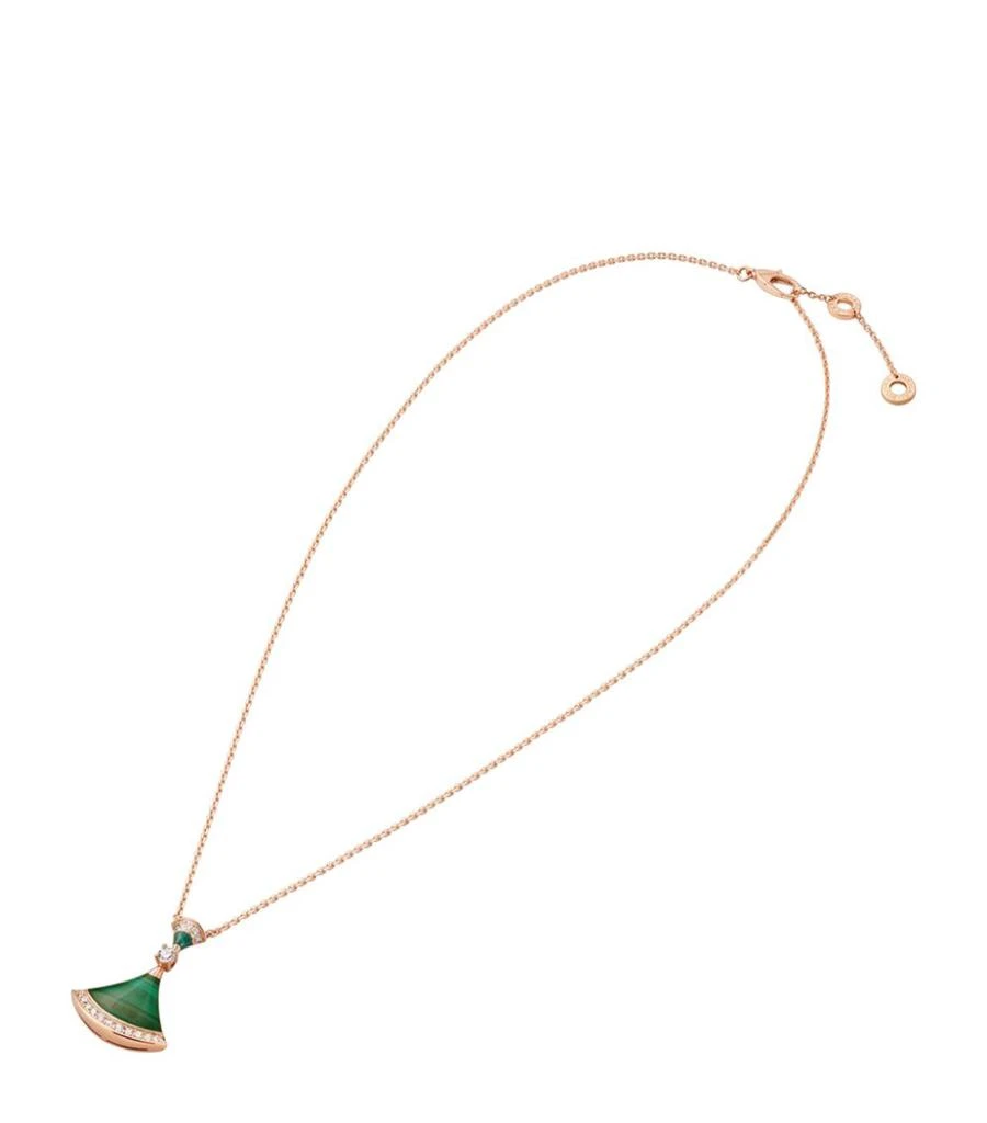 商品BVLGARI|Rose Gold, Malachite And Diamond Divas' Dream Necklace,价格¥39784,第1张图片