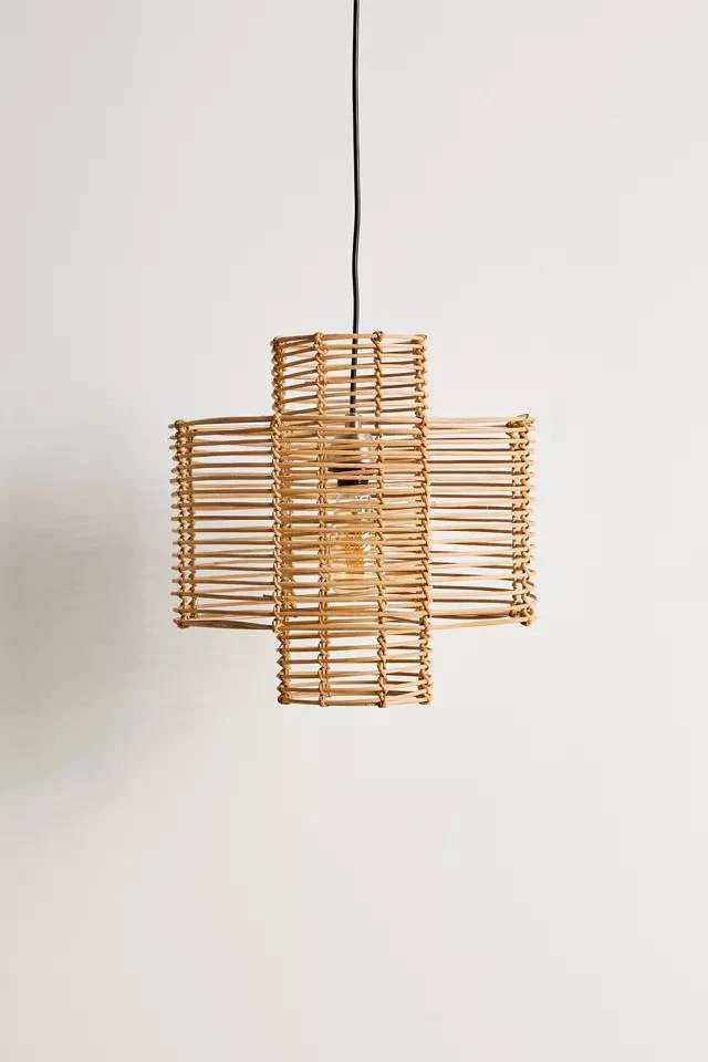 商品Urban Outfitters|Cylindrical Rattan Pendant Light,价格¥1410,第2张图片详细描述