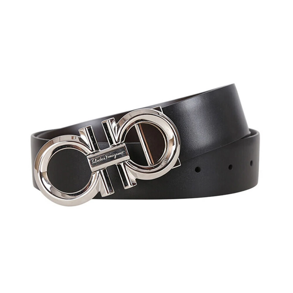Salvatore Ferragamo 菲拉格慕 男士黑色牛皮腰带 67-9939-694743【包装随机，部分无包装盒】 商品