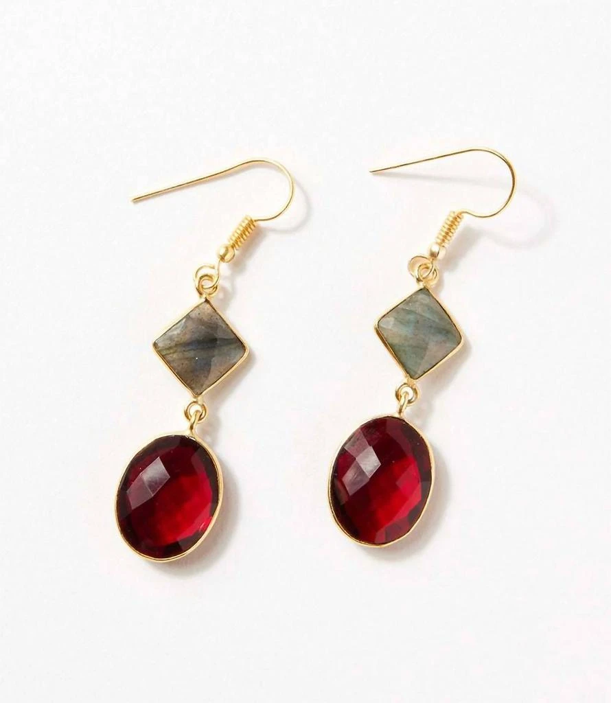 商品Ronda Smith|Ronda Smith - Multi Gemstone Earrings,价格¥458,第2张图片详细描述