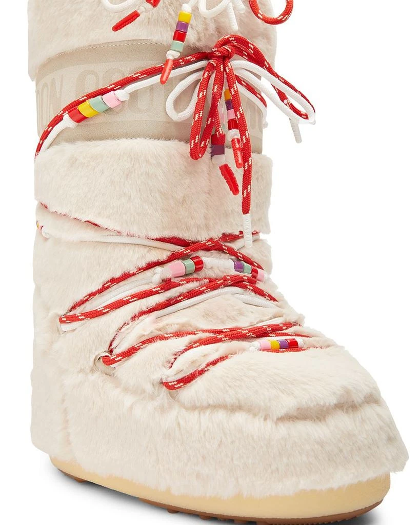 Women's Icon Quilted Faux Fur Bead Trim Boots 商品