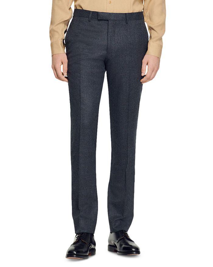 商品Sandro|120s Wool Flannel Suit Pants,价格¥2844,第3张图片详细描述