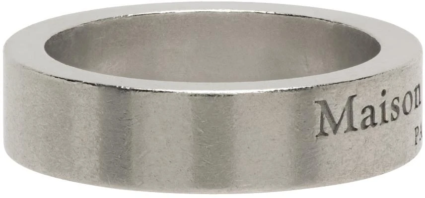 商品[国内直发] MAISON MARGIELA|SIlver 5mm Logo Ring,价格¥1045,第5张图片详细描述