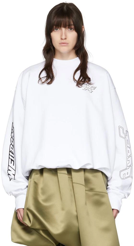 商品We11done|White Cotton Sweatshirt,价格¥1711,第1张图片
