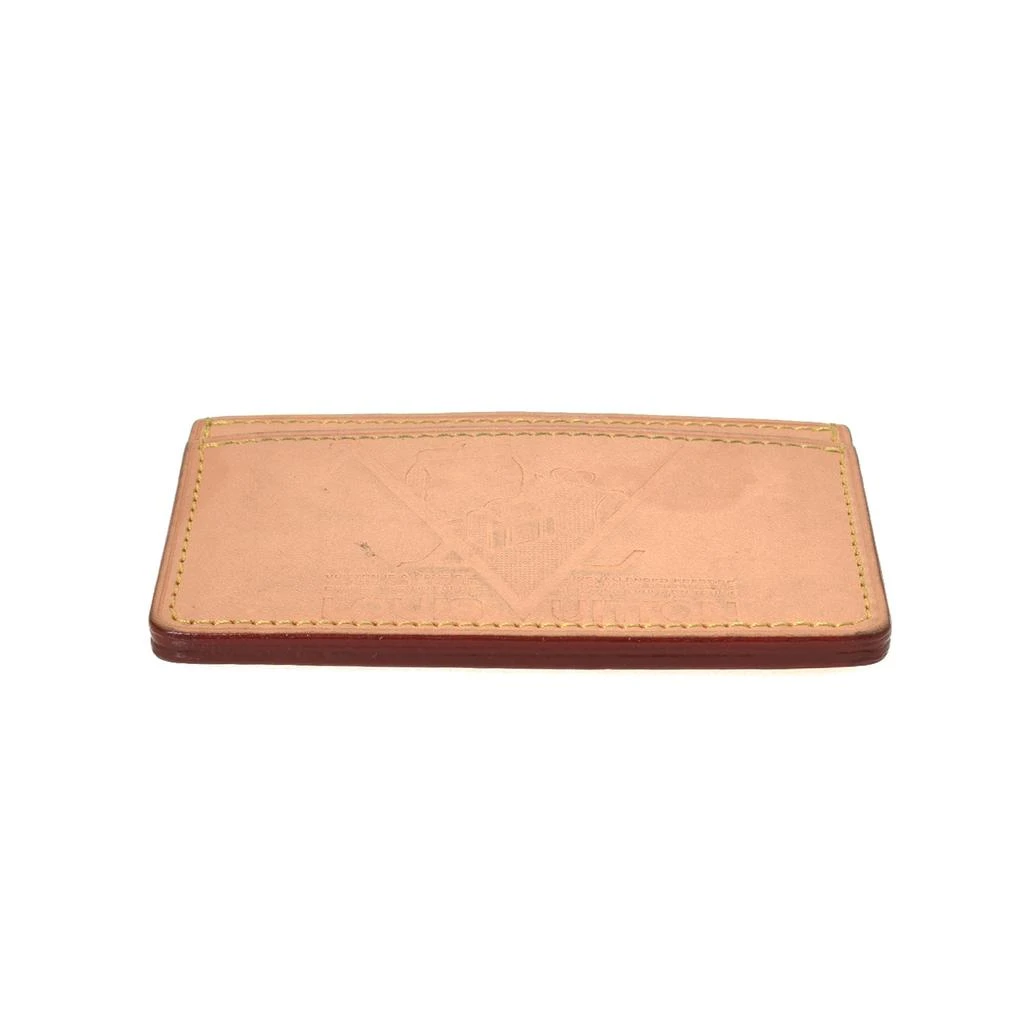 Louis Vuitton Beige Leather Vachetta Voyages Card Holder