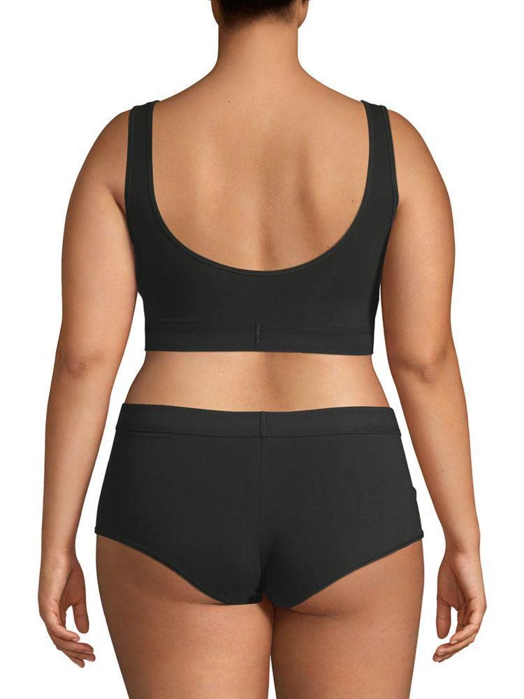 商品Calvin Klein|Plus Monogram Unlined Bralette,价格¥159,第3张图片详细描述