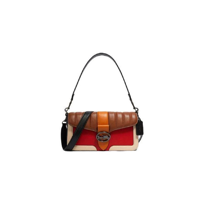 商品Coach|香港直邮coach蔻驰女士拼色单肩包F5568QBRL1潮流时尚款式新颖,价格¥3882,第1张图片