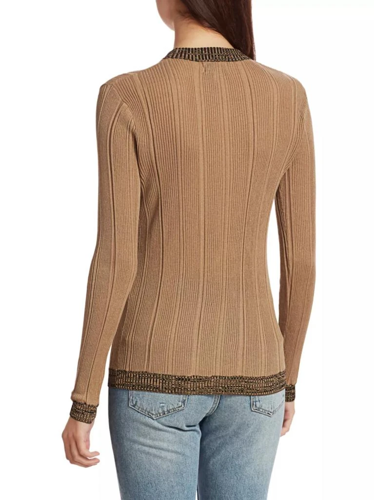 商品Ganni|Two-Tone Ribbed Sweater,价格¥512,第4张图片详细描述