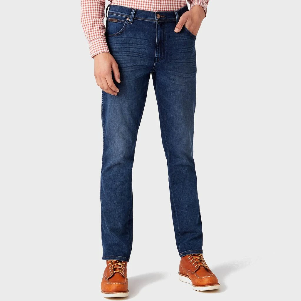 商品Wrangler|Wrangler Texas Slim Fit Cotton-Blend Jeans,价格¥360,第2张图片详细描述