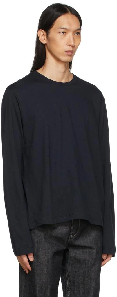 商品Jil Sander|Navy Cashmere Jersey Long Sleeve T-Shirt,价格¥3824,第2张图片详细描述