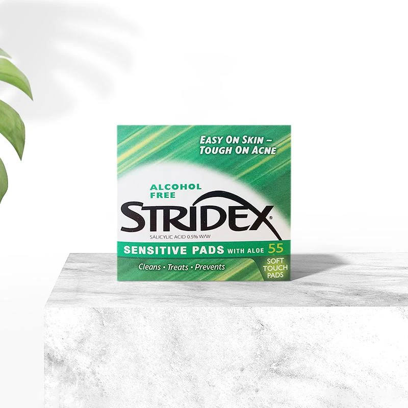 商品[国内直发] Stridex|Stridex 水杨酸棉片(55ct) 基础版（0.5%）55片/盒,价格¥46,第1张图片