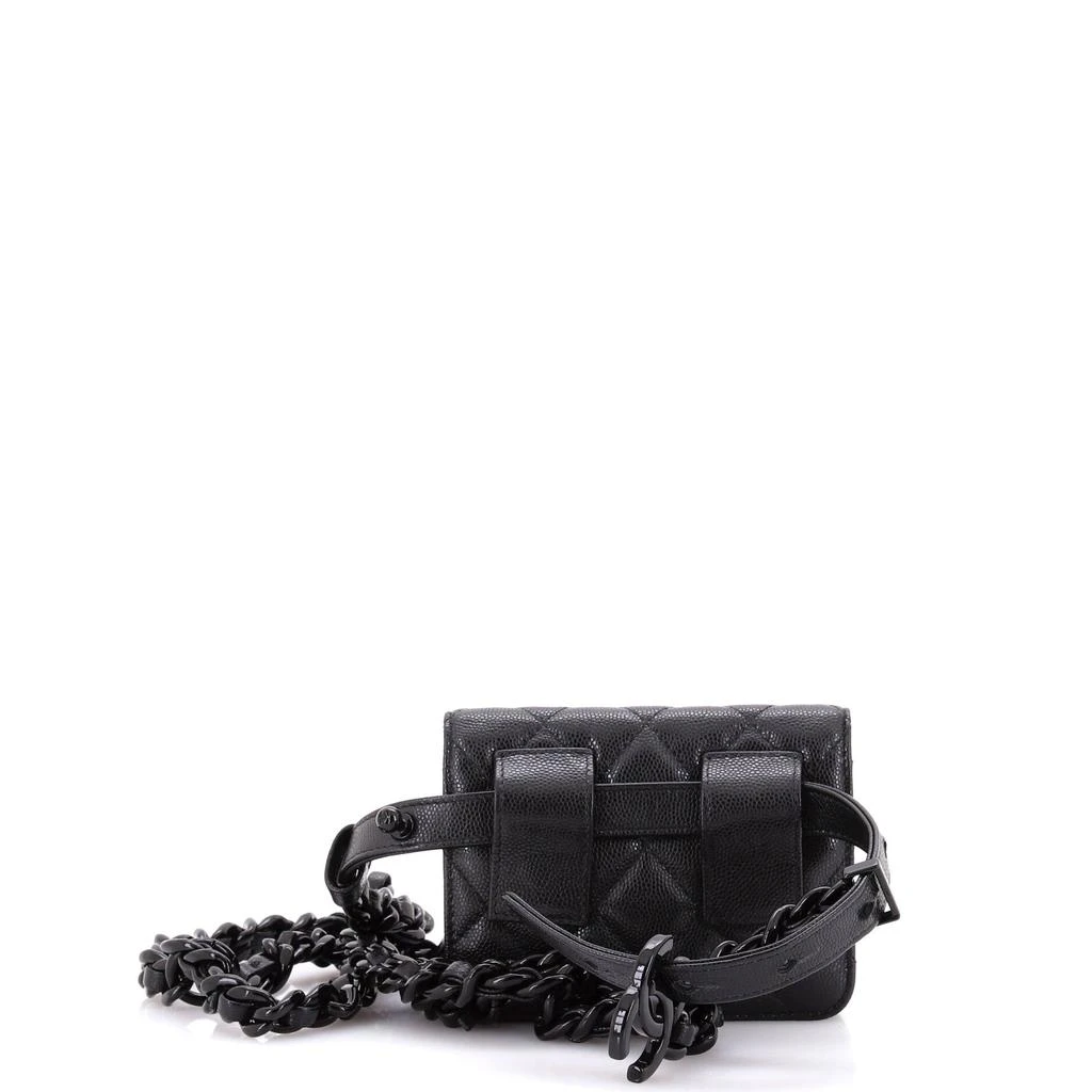 商品[二手商品] Chanel|My Everything Flap Card Holder Belt Bag Quilted Caviar,价格¥20806,第4张图片详细描述