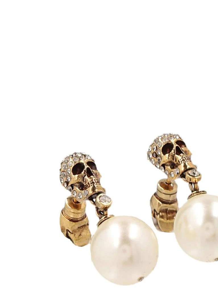 商品Alexander McQueen|ALEXANDER MCQUEEN "Pearl & Skull" earrings,价格¥2100,第3张图片详细描述