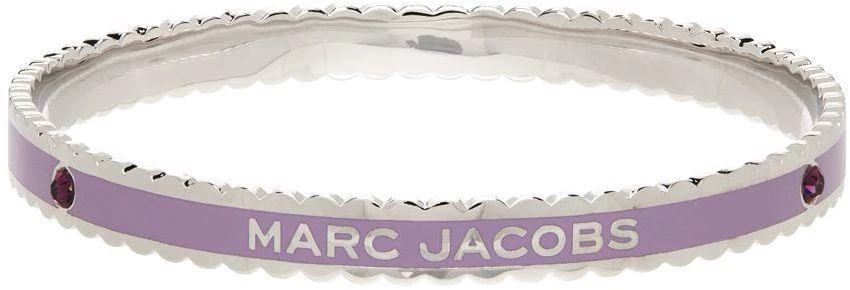 商品Marc Jacobs|Purple & Silver 'The Medallion' Scalloped Bangle,价格¥743,第5张图片详细描述