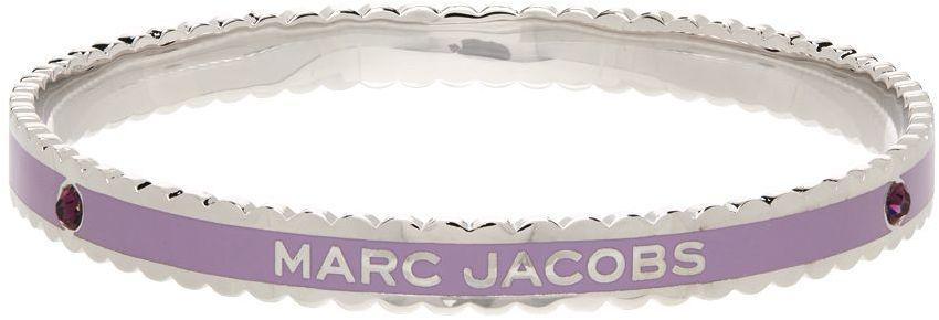 商品Marc Jacobs|Purple & Silver 'The Medallion' Scalloped Bangle,价格¥712,第7张图片详细描述