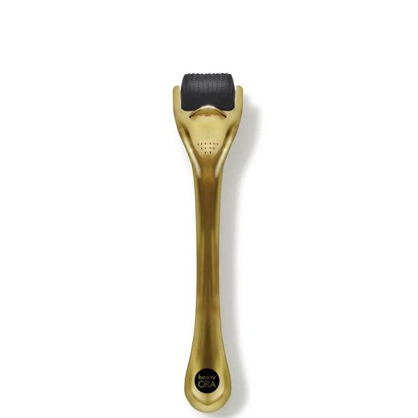 商品Beauty ORA|Beauty ORA Deluxe Microneedle Dermal Roller System 0.25mm - Gold/Black (1 piece),价格¥286,第1张图片