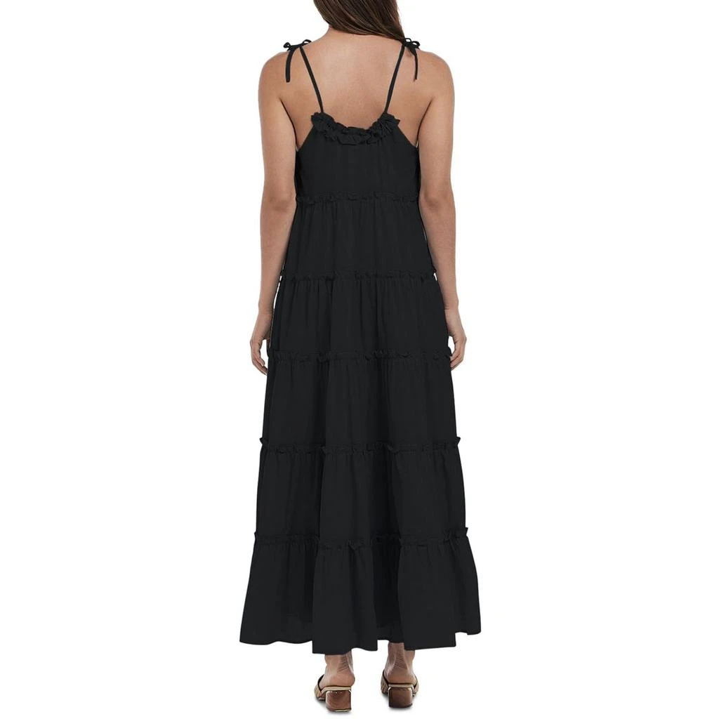 商品Charlie Holiday|Charlie Holiday Senorita Women's Chiffon Ruffle Trim Semi-Sheer Maxi Dress,价格¥131,第2张图片详细描述