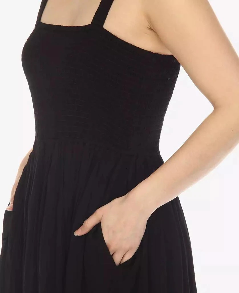 商品White Mark|Women's Smocked Ruffle Maxi Dress,价格¥356,第2张图片详细描述