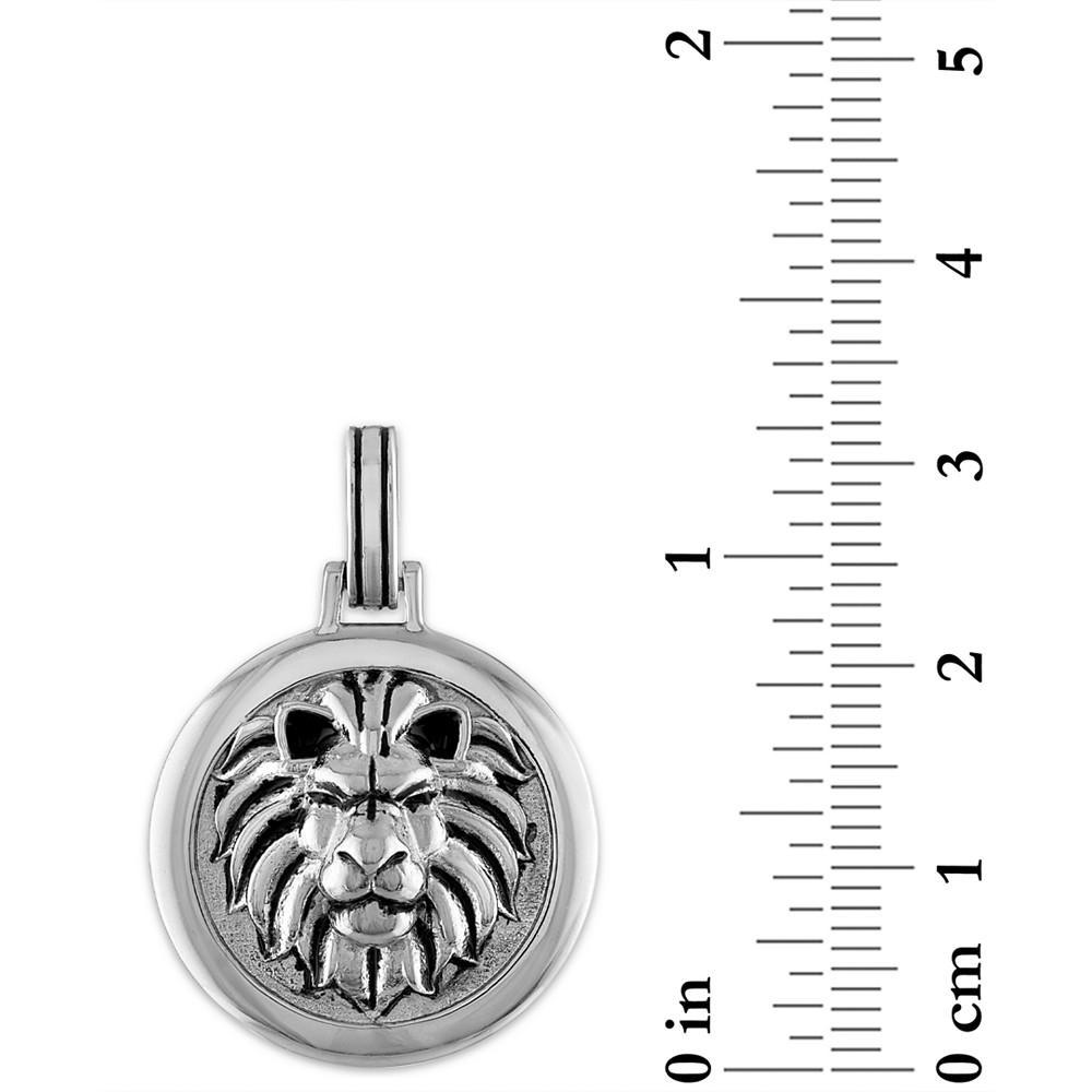 商品Esquire Men's Jewelry|Lion Amulet Pendant in Sterling Silver, Created for Macy's,价格¥1718,第5张图片详细描述