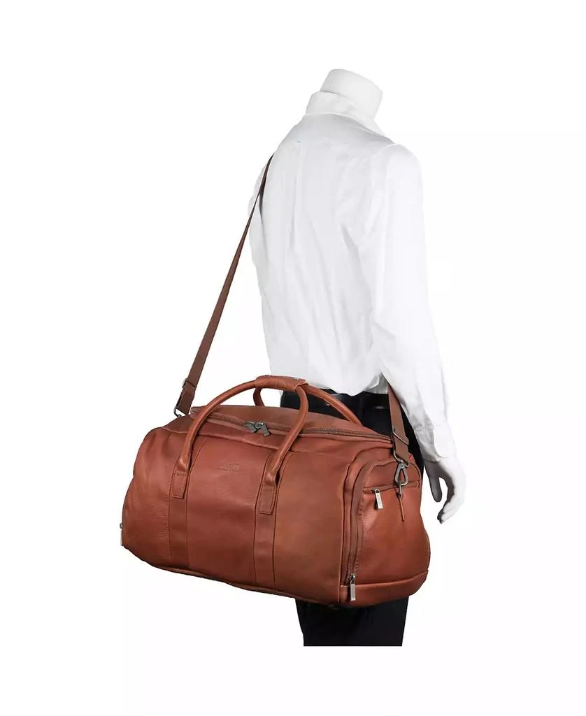 Colombian Leather 20" Single Compartment Top Load Travel Duffel Bag 商品