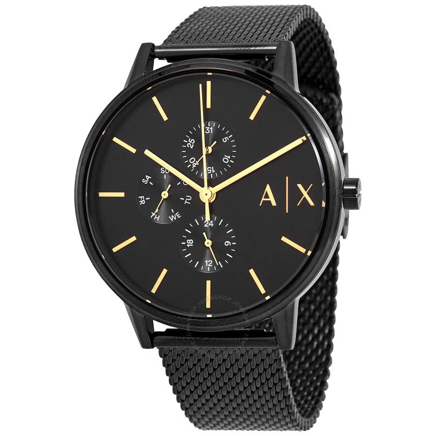 商品Armani Exchange|Cayde Chronograph Quartz Black Dial Men's Watch AX2716,价格¥774,第1张图片