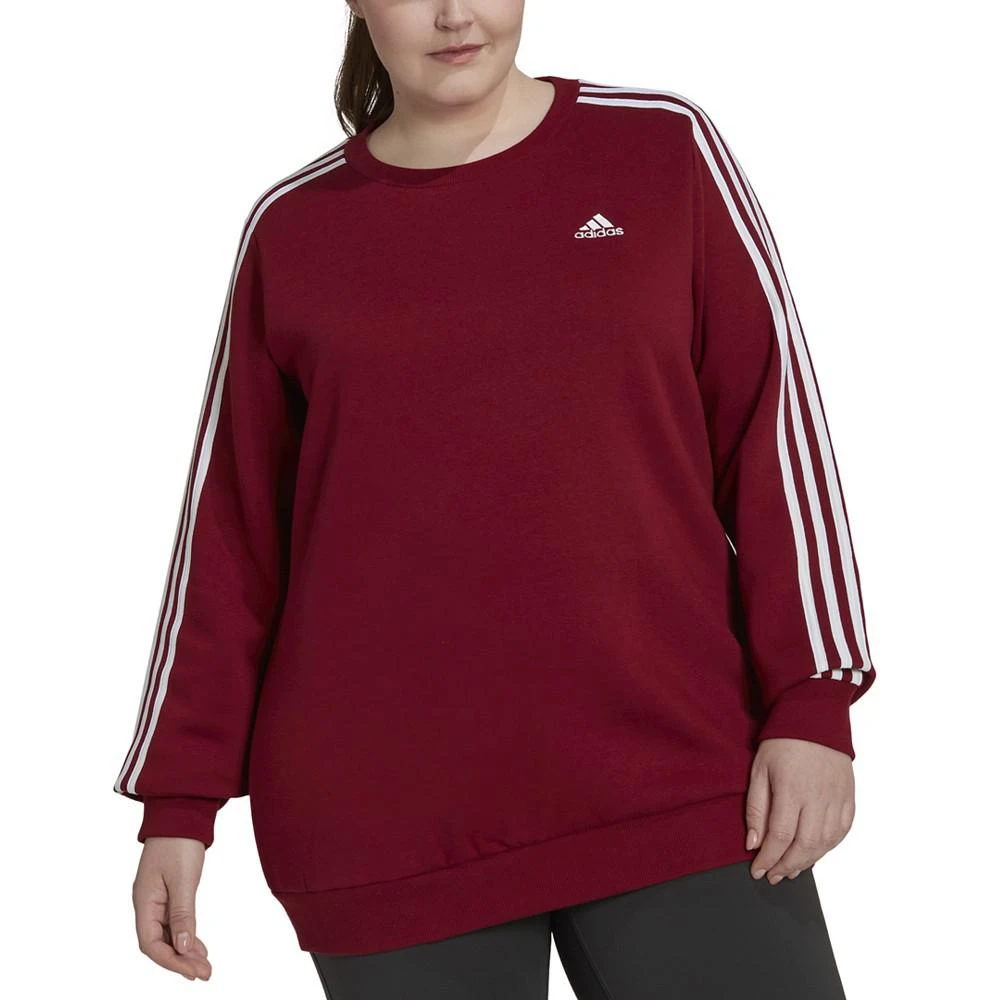 商品Adidas|Plus Size Essentials 3-Stripes Fleece Sweatshirt,价格¥150,第1张图片