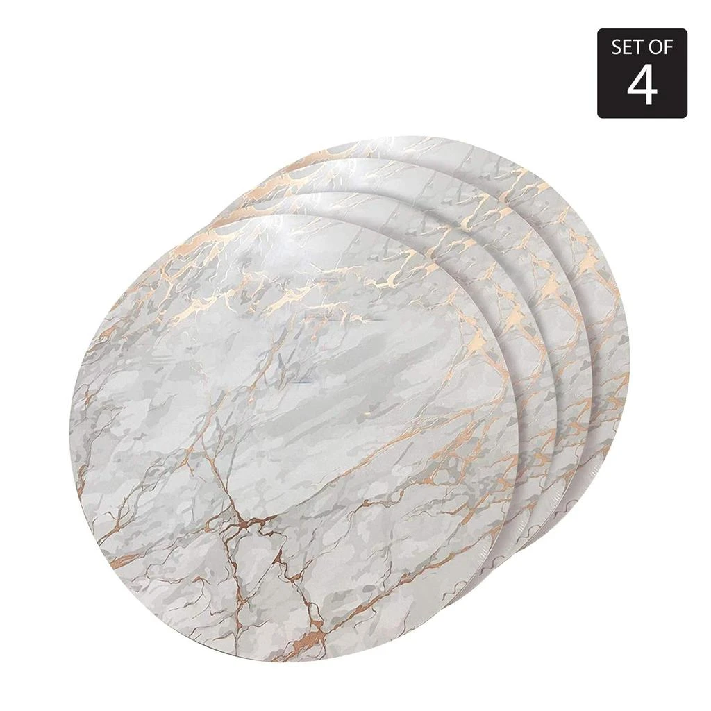 商品Dainty Home|Marble Cork Foil Printed Placemat Set,价格¥318,第1张图片