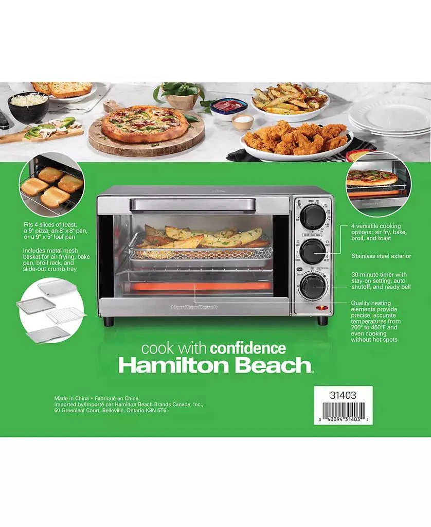 商品Hamilton Beach|Sure-Crisp Air Fryer Toaster Oven,价格¥553,第3张图片详细描述